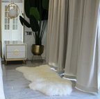 British XL Sheepskin Rug Natural