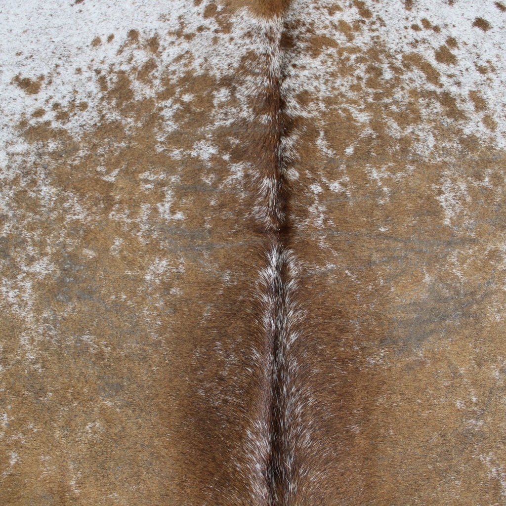 Cowhide Rug Brown & White, Speckled