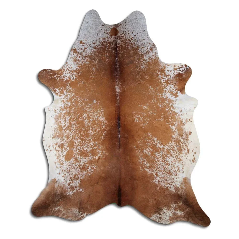 Cowhide Rug Brown & White, Speckled