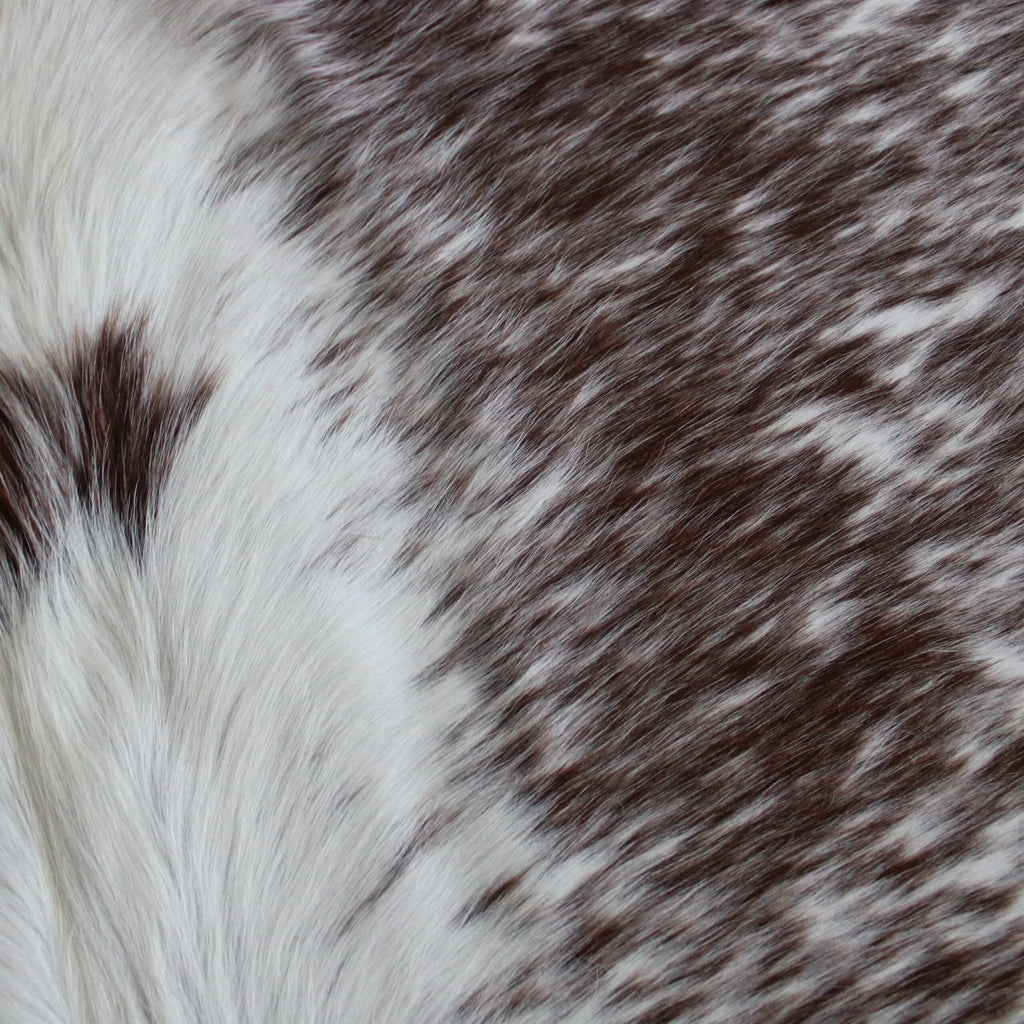 Cowhide Rug Brown & White, Speckled