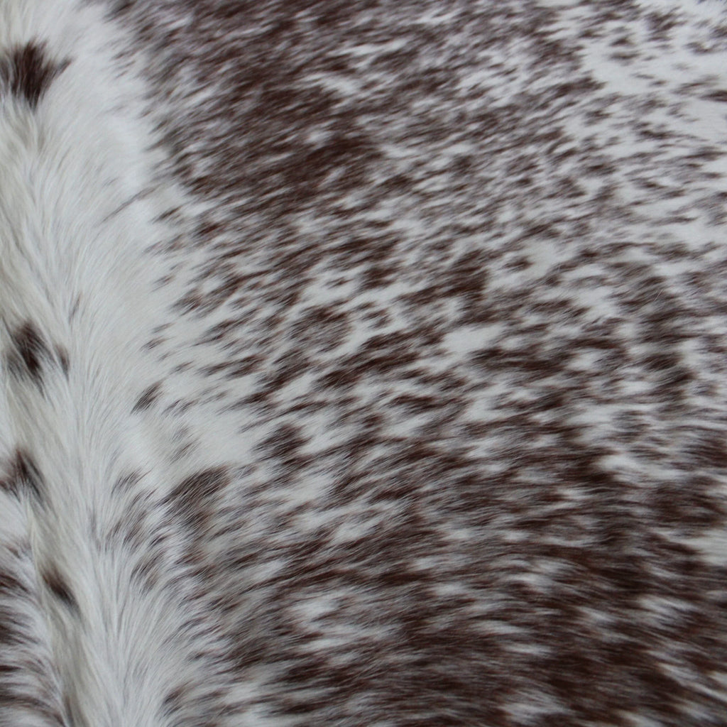 Cowhide Rug Brown & White, Speckled