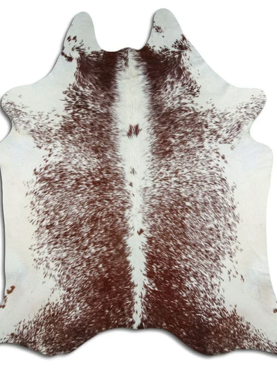 Cowhide Rug Brown & White, Speckled