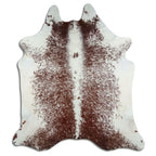 Cowhide Rug Brown & White, Speckled