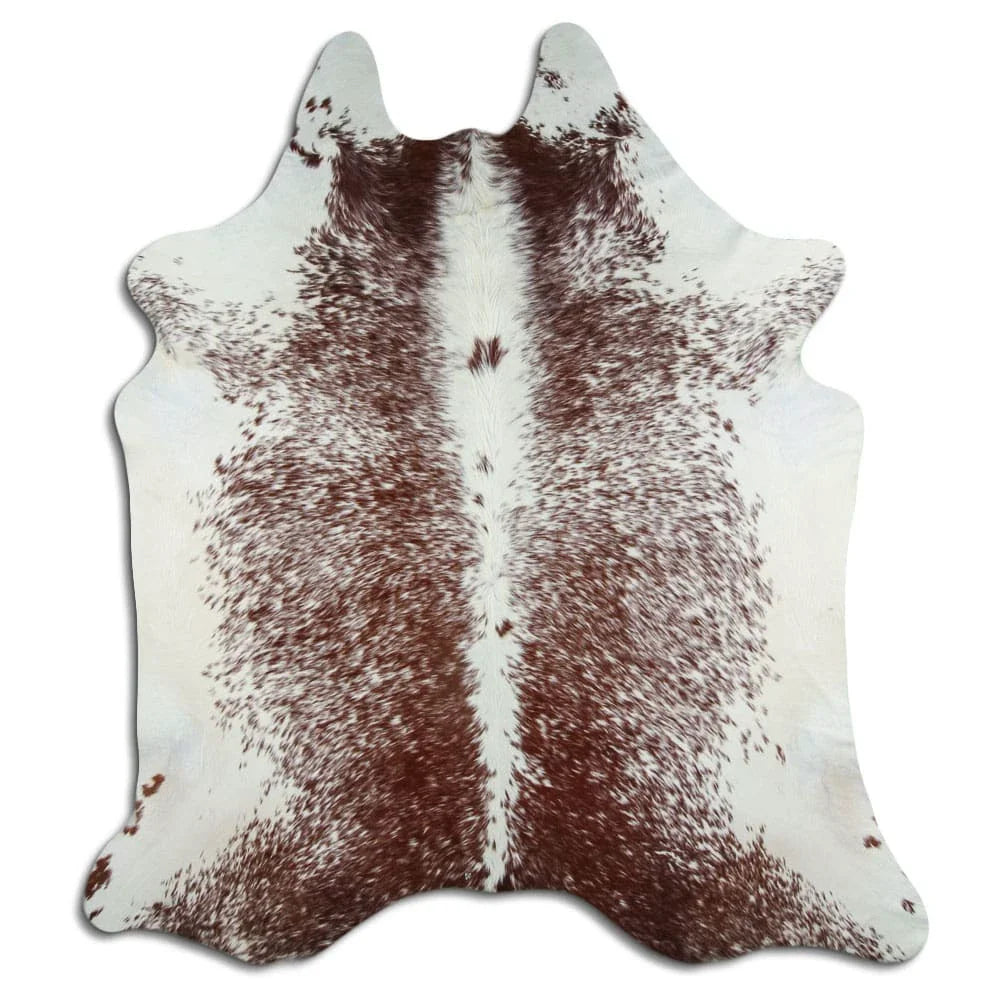 Cowhide Rug Brown & White, Speckled