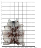 Cowhide Rug Brown & White, Speckled, Medium
