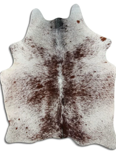 Cowhide Rug Brown & White, Speckled, Medium