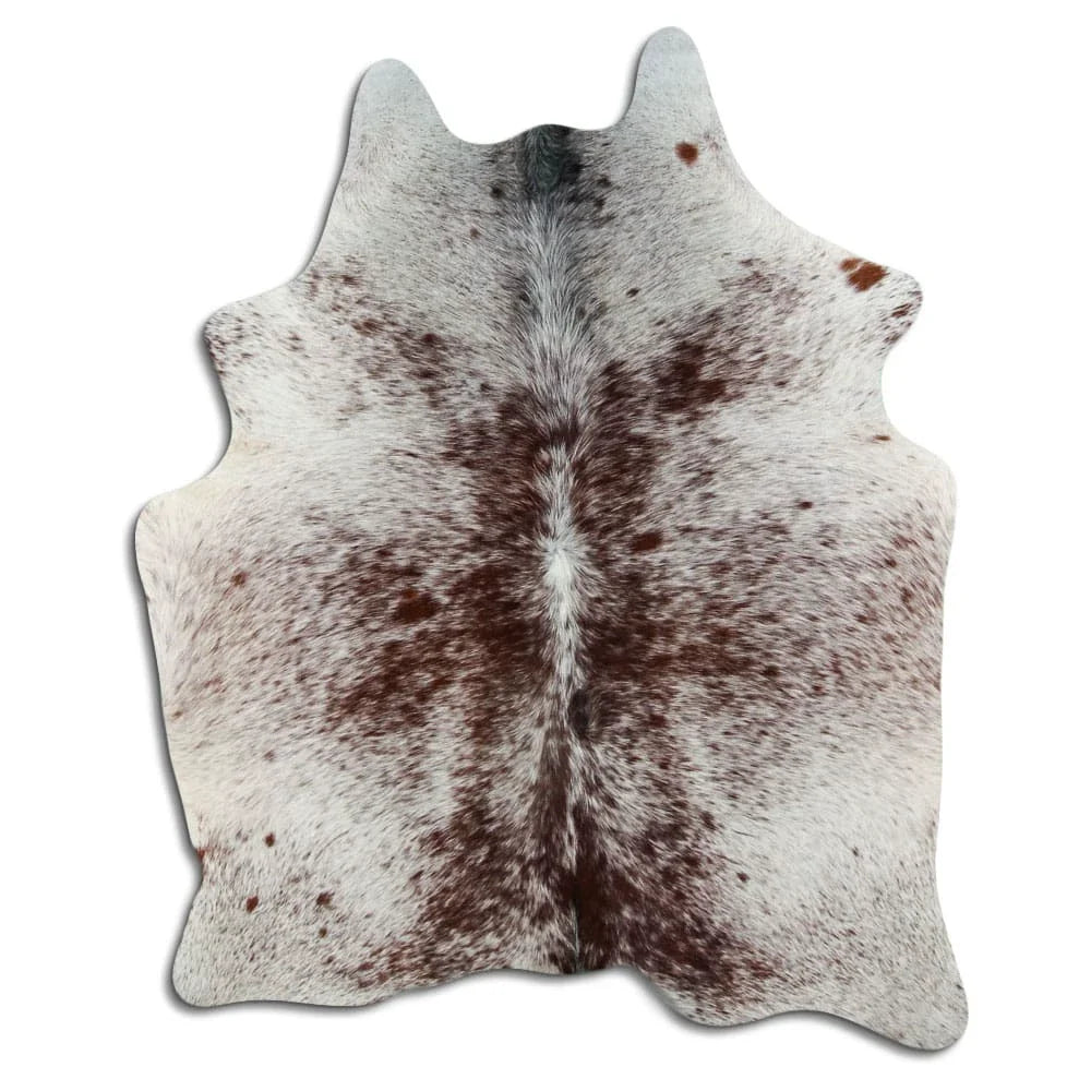 Cowhide Rug Brown & White, Speckled, Medium