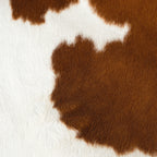 Cowhide Rug Brown & White, Patches, Large