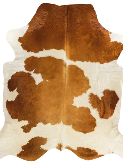 Cowhide Rug Brown & White, Patches