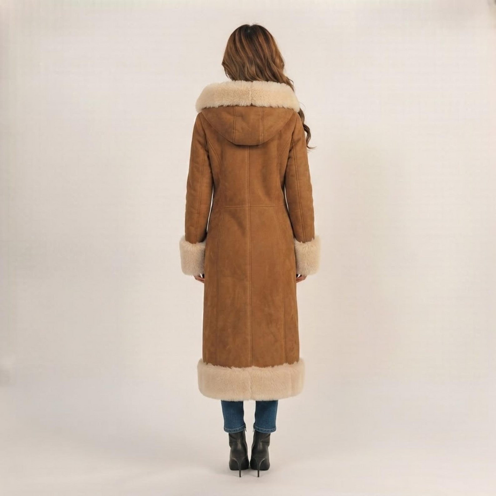 Women Suede Fur Coat