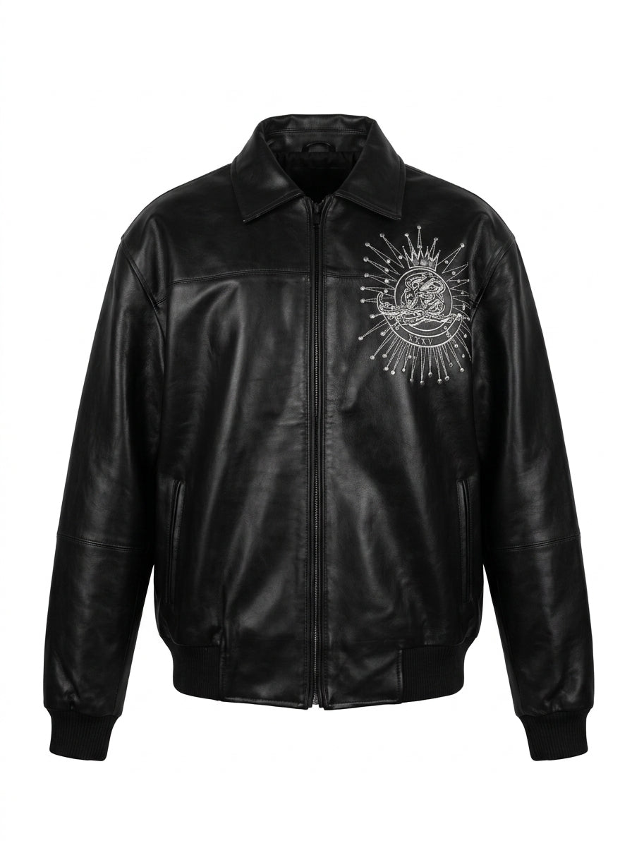 Eclipse Sunburst Leather Jacket